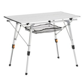 Folding Portable Camping Table Aluminum Outdoor Picnic Roll up Table Mesh Layer Folding Portable Camping Table Aluminum Outdoor Picnic Roll up Table Mesh Layer